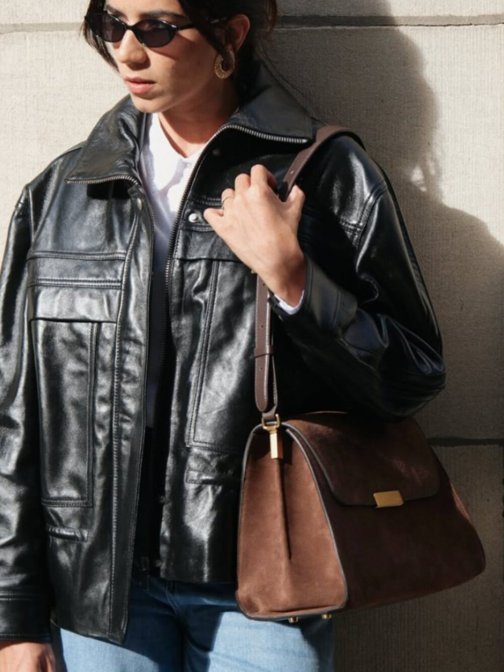 Amelot  Cuir Velours Camel -  Ateliers Auguste
